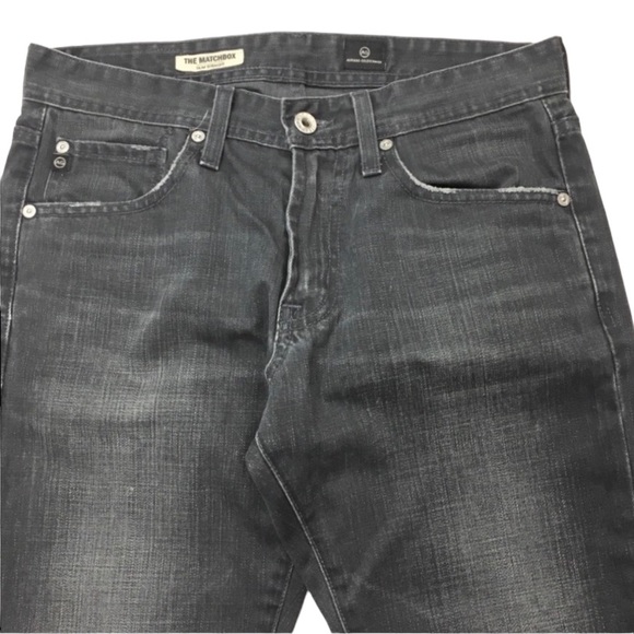 AG Adriano Goldschmied Matchbox Slim Straight Legs Jeans Washed Stone Gray Sz 29 - Picture 3 of 8